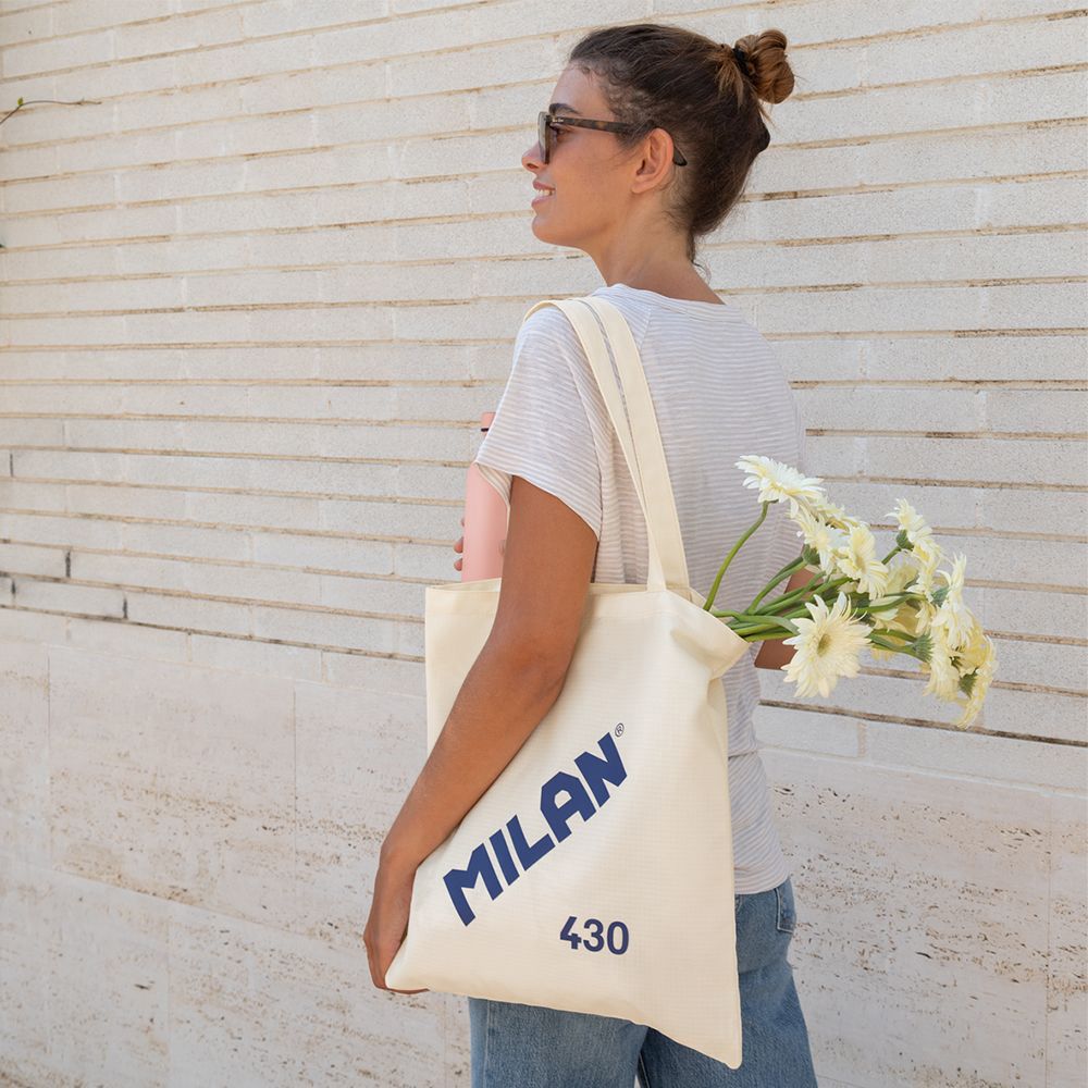 BOLSA TOTE BAG SERIE 1918 BEIGE 12,6 l - Imagen 4