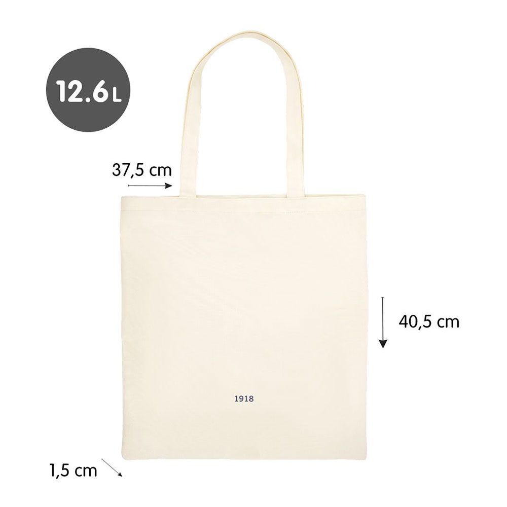 BOLSA TOTE BAG SERIE 1918 BEIGE 12,6 l - Imagen 5