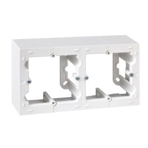 CAJA DE SUPERFICIE DOBLE BLANCO