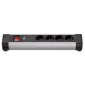 BASE MÚLTIPLE CON FIJACIÓN 4 TOMAS + 3 USB 1,5 m DE CABLE