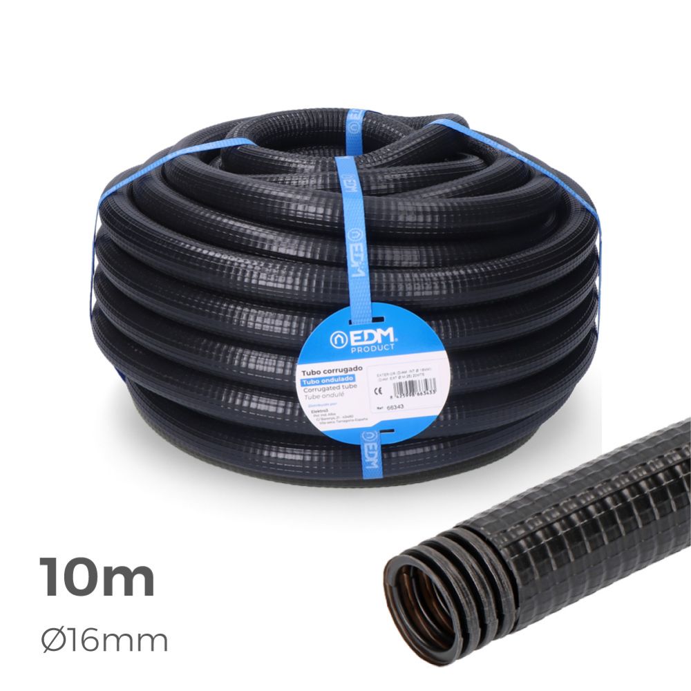 CORRUGADO PARA EXTERIOR MEDIDA 16mm M-25 10m CE