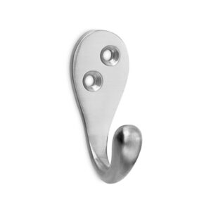 COLGADOR CLASICO DE LATON NIQUEL SATINADO (BLISTER)