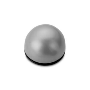 TOPE DE PUERTA, FLEXIBLE CON ACABADO GRIS METALIZADO, FIJACIÓN CON ADHESIVO, 2 uds, BLISTER