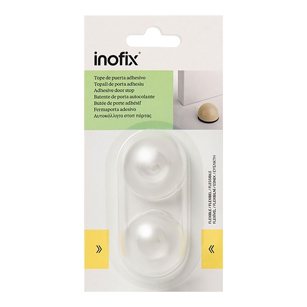 TOPE DE PUERTA, FLEXIBLE CON ACABADO TRANSPARENTE, FIJACIÓN CON ADHESIVO, 2 uds, BLISTER - Imagen 2