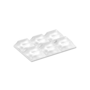 GOTA AUTOADHESIVA, PROTECTORA Y ANTIDESLIZANTE, TRANSPARETE, 20,5 x 20,5 mm, 6 uds, BLISTER