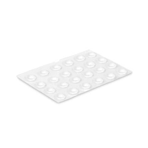 GOTA AUTOADHESIVA, PROTECTORA Y ANTIDESLIZANTE, TRANSPARETE, Ø8 mm, 24 uds, BLISTER