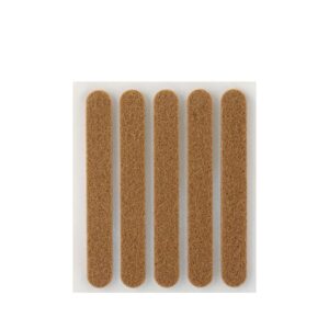 FIELTRO ADHESIVO, OLVALADO, SINTÉTICO, MARRÓN, 95 x 12 mm, 5 uds, BLISTER