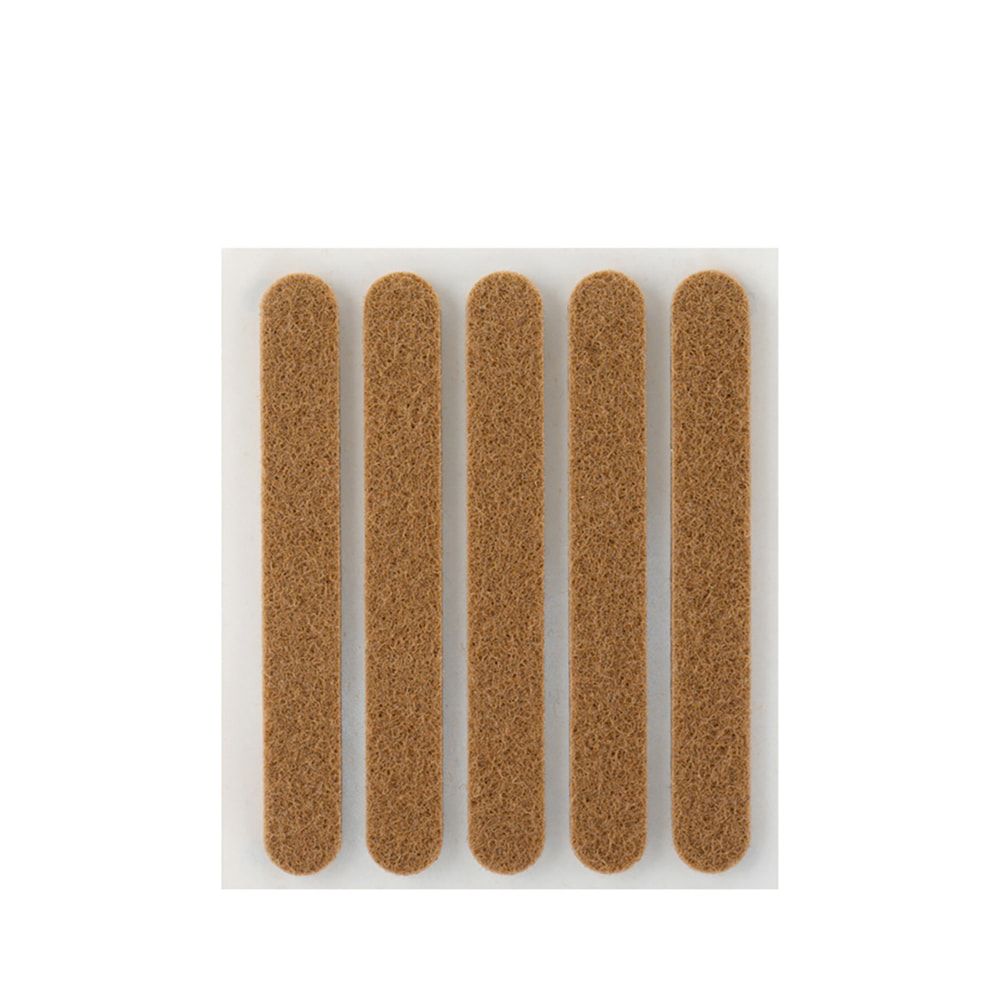 FIELTRO ADHESIVO, OLVALADO, SINTÉTICO, MARRÓN, 95 x 12 mm, 5 uds, BLISTER
