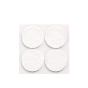 FIELTRO ADHESIVO, CIRCULAR, SINTÉTICO, BLANCO, Ø38 mm, 4 uds, BLISTER