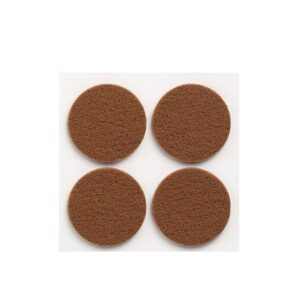 FIELTRO ADHESIVO, CIRCULAR, SINTÉTICO, MARRÓN, Ø38 mm, 4 uds, BLISTER