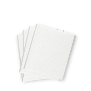 FIELTRO ADHESIVO, PLACA, SINTÉTICO, BLANCO, 100 x 85 mm, 4 uds, BLISTER
