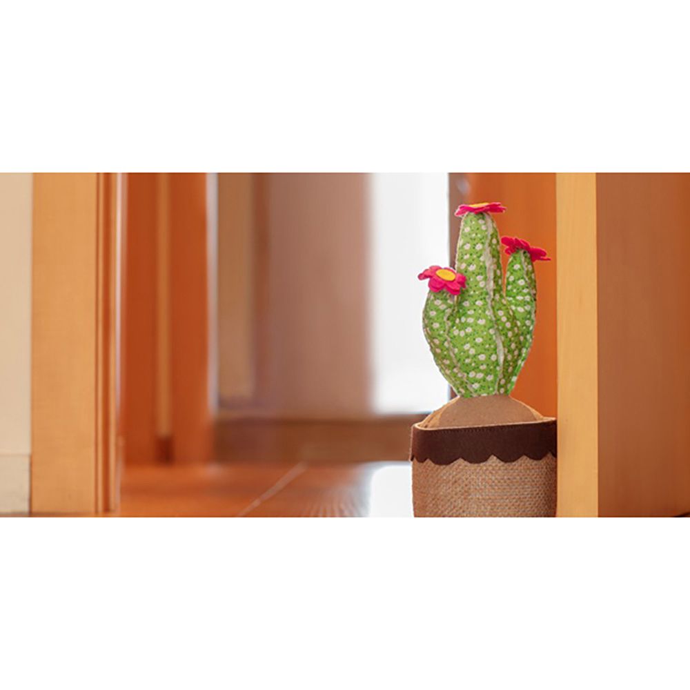TOPE DE PUERTA TEXTIL DECORATIVO, MODELO CACTUS VERDE, 25 x 15 x 15 cm - Imagen 2