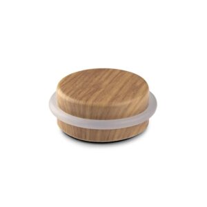 TOPE DE PUERTA CON TÓRICA, DE METAL Y SILICONA CON ACABADO MADERA ROBLE ATLÁNTICO, FIJACIÓN CON ADHESIVO, BLISTER