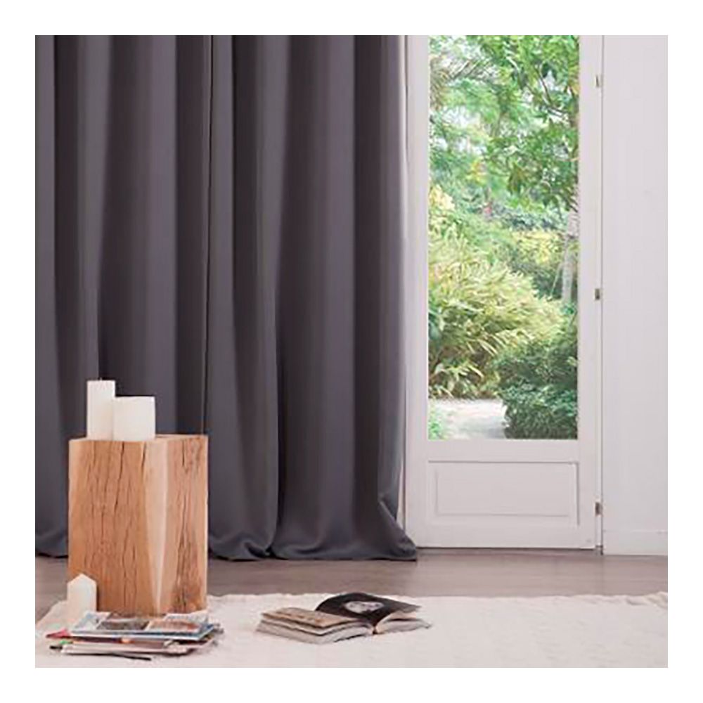 CORTINA OCULTACIÓN GRIS 135 x 240 cm, 2 uds - Imagen 2