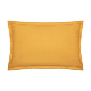 FUNDA DE ALMOHADA ALGODÓN MOSTAZA 70 x 50 cm
