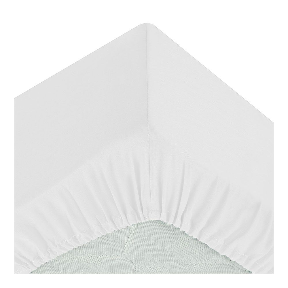 SÁBANA AJUSTABLE ALGODÓN BLANCO 90 x 190 cm