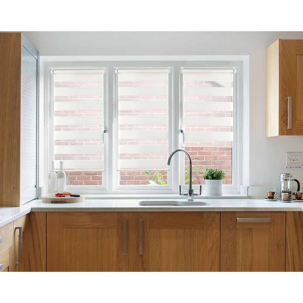 ESTOR ENROLLABLE CLIP & FIX, NOCHE & DIA, BLANCO 75 x 180 cm - Imagen 3