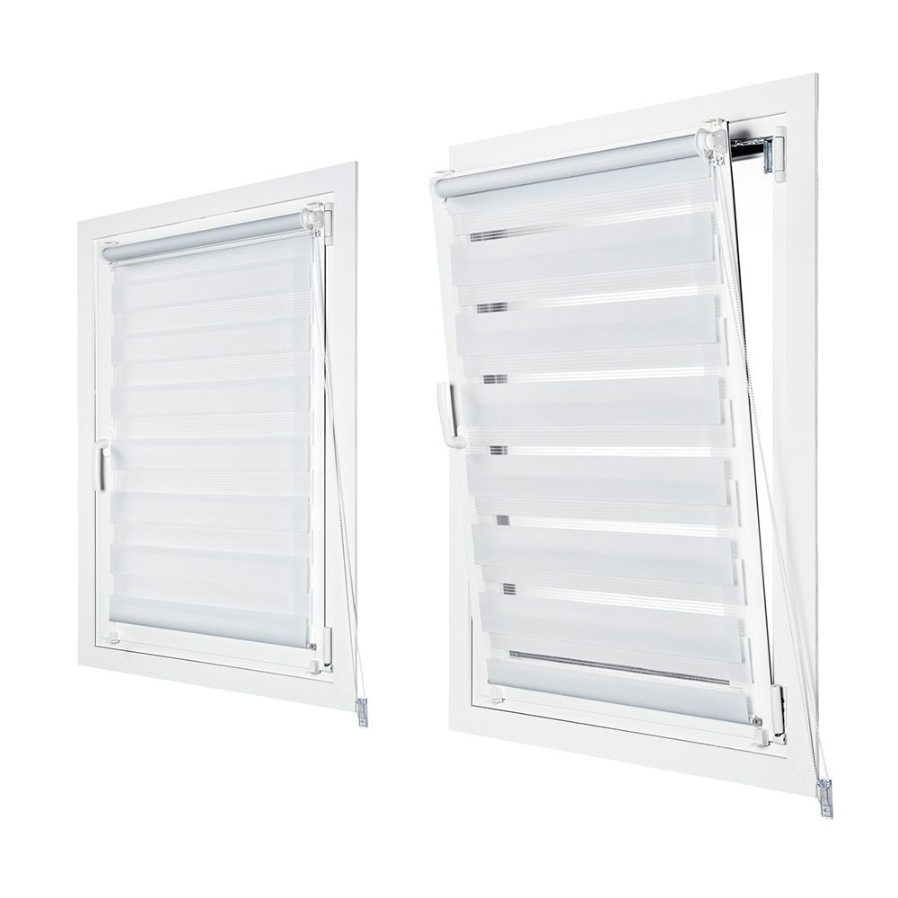 ESTOR ENROLLABLE CLIP & FIX, NOCHE & DIA, BLANCO 120 x 180 cm - Imagen 4