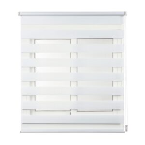 ESTOR ENROLLABLE CLIP & FIX, NOCHE & DIA, BLANCO 150 x 180 cm