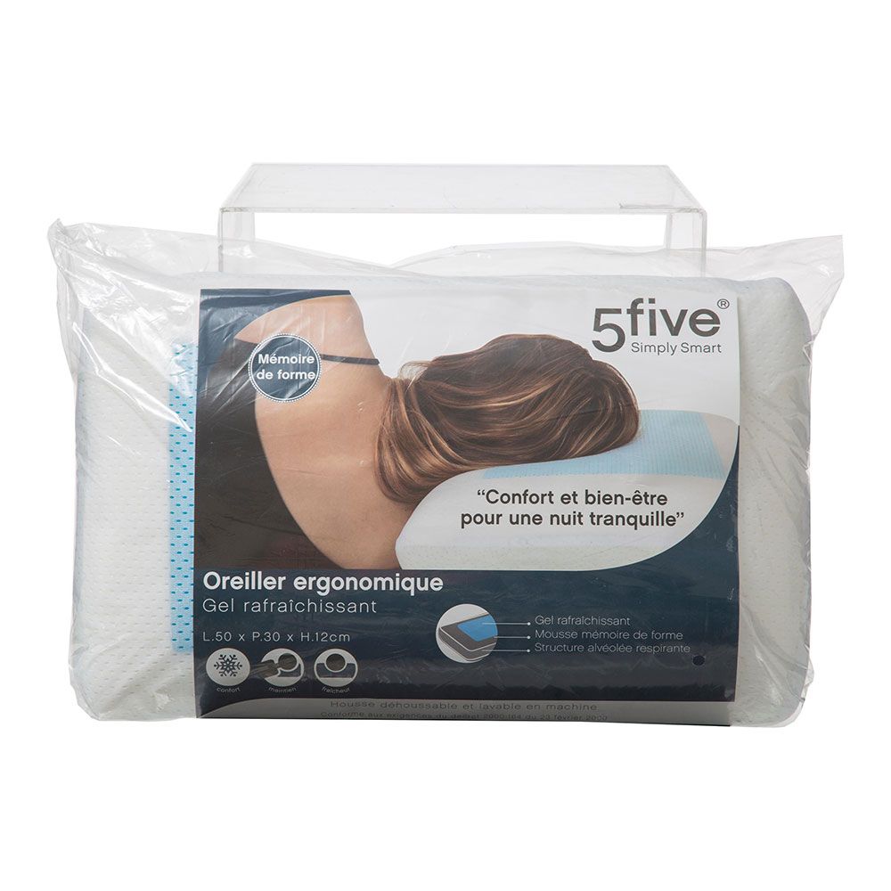 ALMOHADA ERGONÓMICA CON GEL REFRESCANTE 50 x 30 x 12 cm - Imagen 2