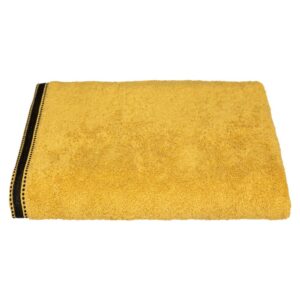 TOALLA DE BAÑO JOIA 550 g / m² 100 % ALGODÓN COLOR MOSTAZA 100 x 150 cm