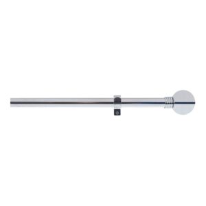 KIT BARRA CORTINA ANILLO CROMO EXTENSIBLE DE 160 - 300 cm