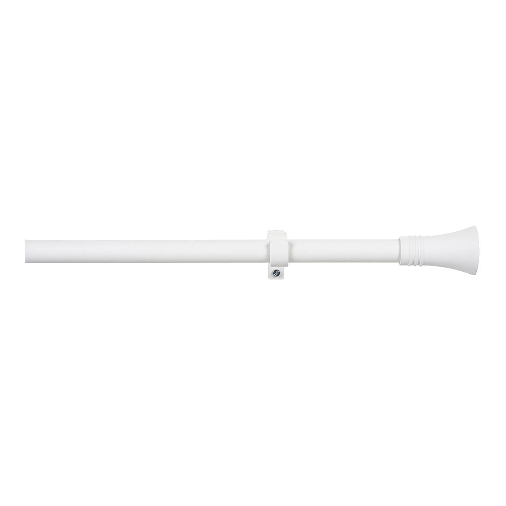 KIT BARRA CORTINA BLANCO CONO EXTENSIBLE DE 110 A 200 cm - Imagen 4