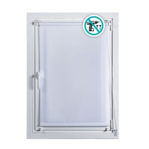 ESTOR ENROLLABLE CLIP & FIX BLANCO NIEVE 150 x 180 cm