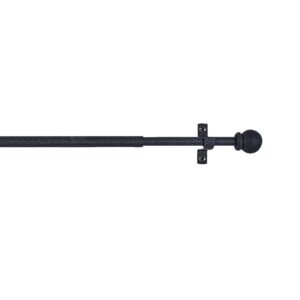 PORTAVISILLO EXTENSIBLE DECO ESFERA NEGRO, 120 - 215 cm