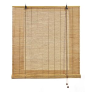 ESTOR ENROLLABLE BAMBÚ OCRE MANGO 90 x 175 cm