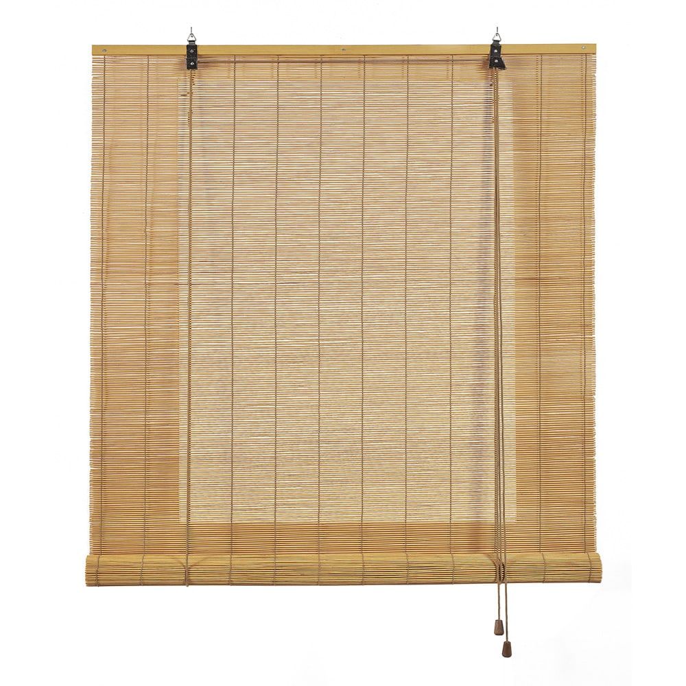 ESTOR ENROLLABLE BAMBÚ OCRE MANGO 90 x 175 cm