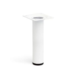PATA CILÍNDRICA MOD. 401G DE ACERO CON ACABADO BLANCO Ø30 x 150 mm