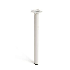 PATA CILÍNDRICA MOD. 401G DE ACERO CON ACABADO BLANCO Ø30 x 400 mm