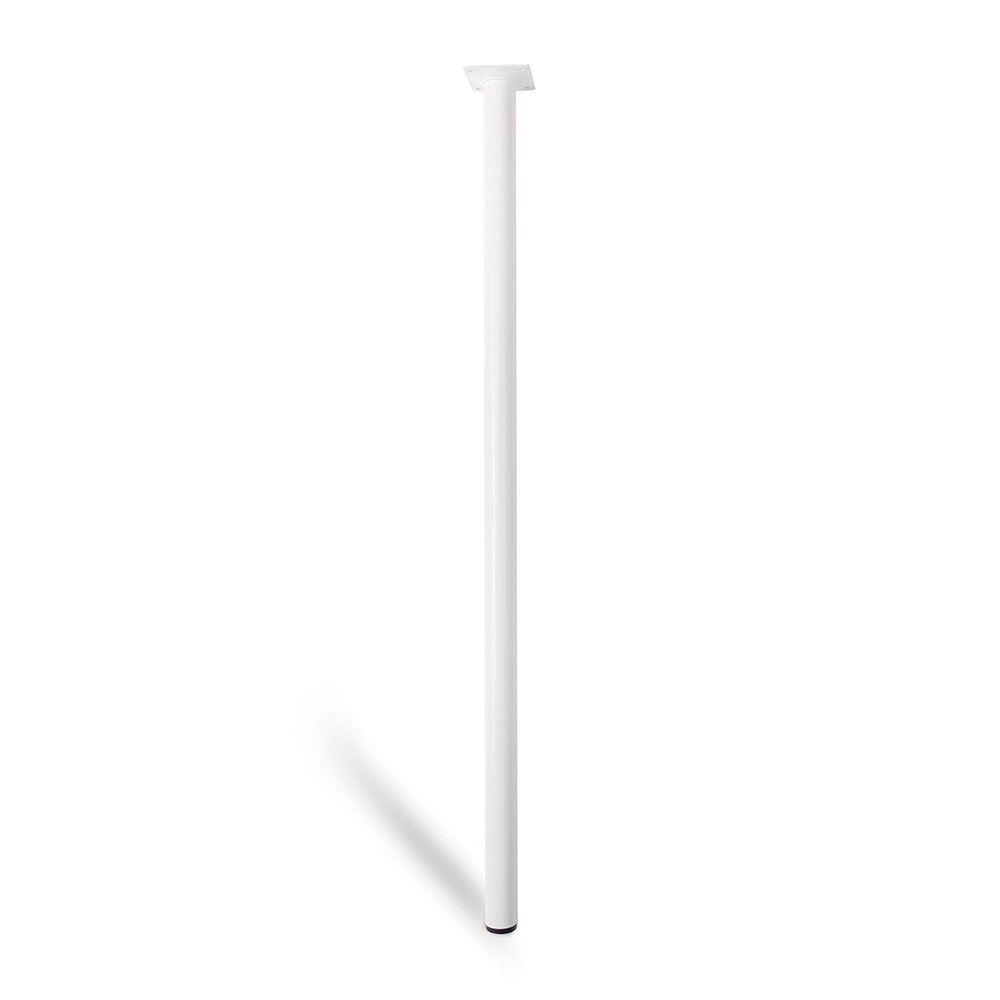 PATA CILÍNDRICA MOD. 401G DE ACERO CON ACABADO BLANCO Ø30 x 800 mm