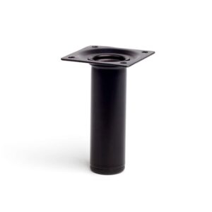 PATA CILÍNDRICA MOD. 401G DE ACERO CON ACABADO NEGRO Ø30 x 100 mm
