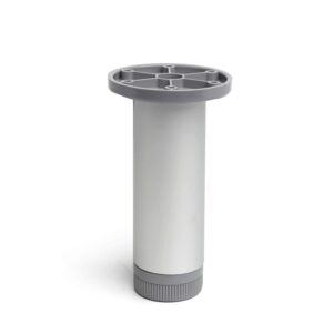 PATA CILÍNDRICA MOD. 405 DE ALUMINIO CON ACABADO ANODIZADO MATE Ø3,9 x 15 cm