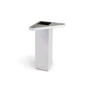 PATA CUADRADA, MODELO 972, DE ABS CON ACABADO ALUMINIO, 42 x 42 x 150 mm