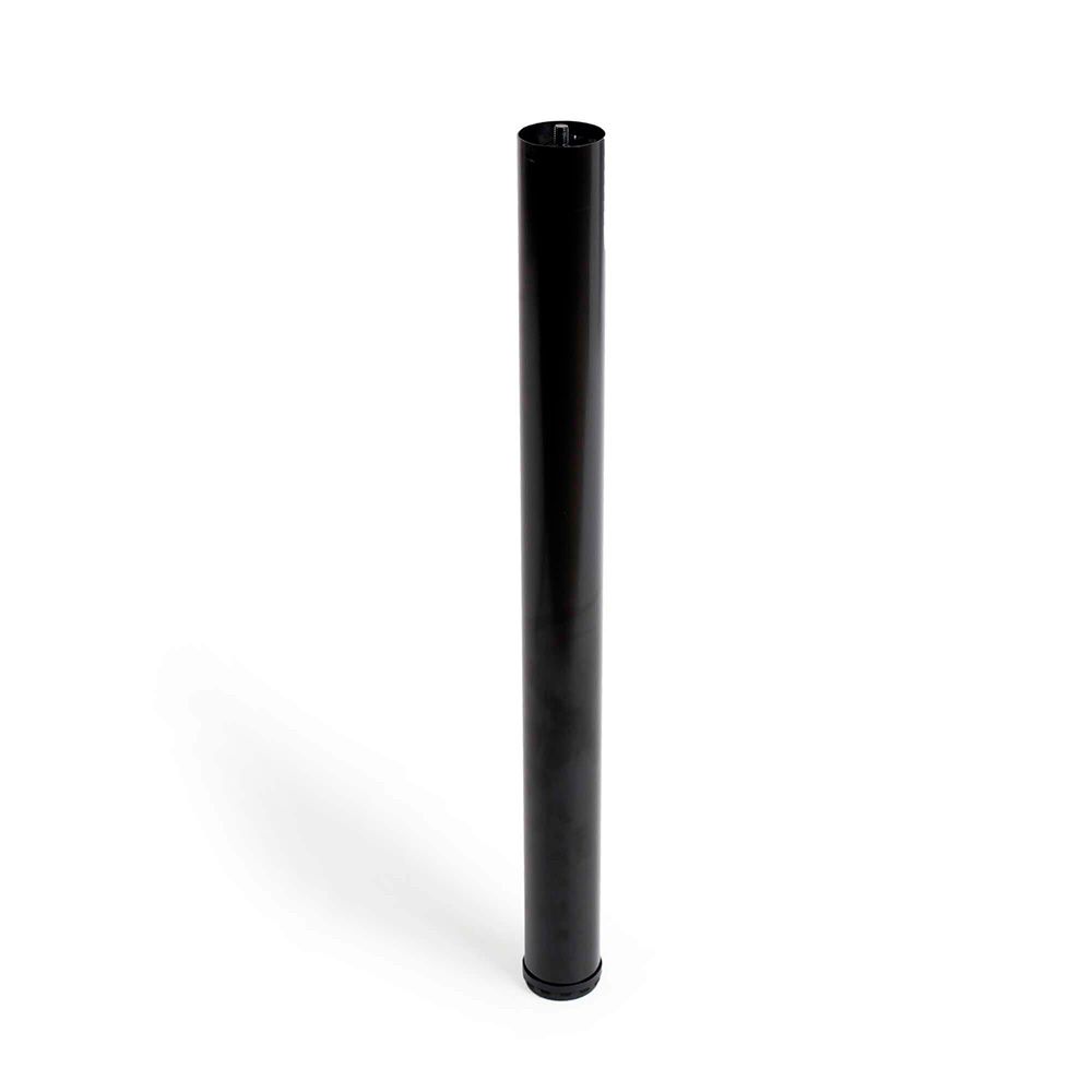 PATA EXTENSIBLE CILÍNDRICA, MODELO 406G, DE ACERO CON ACABADO NEGRO, Ø60 x 710/7450 mm