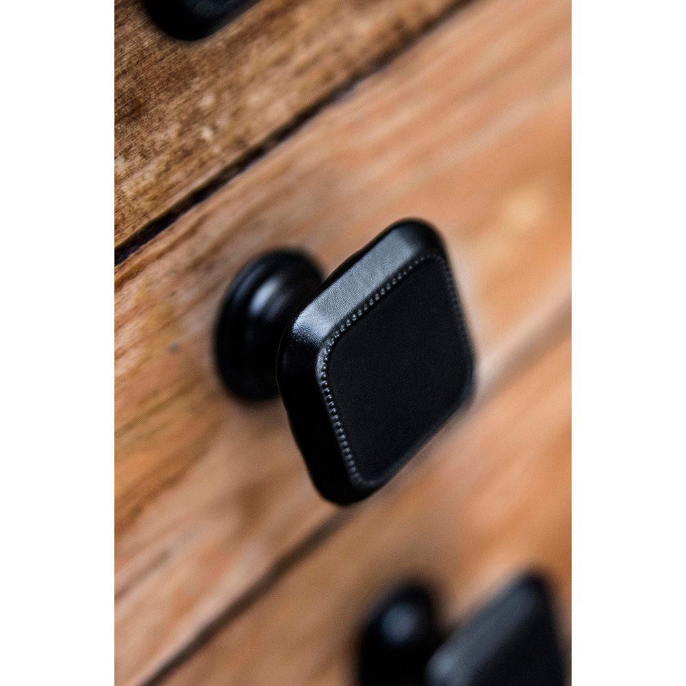 POMO PARA MUEBLE, MODELO 3120, DE ZAMAK CON ACABADO NEGRO MATE, 30 x 30 mm, BLISTER 4 uds - Imagen 4