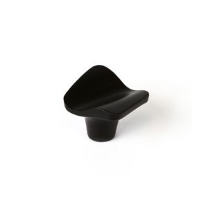 POMO PARA MUEBLE, MODELO 749, DE ZAMAK CON ACABADO NEGRO MATE, 32 x 31 mm, BLISTER 4 uds