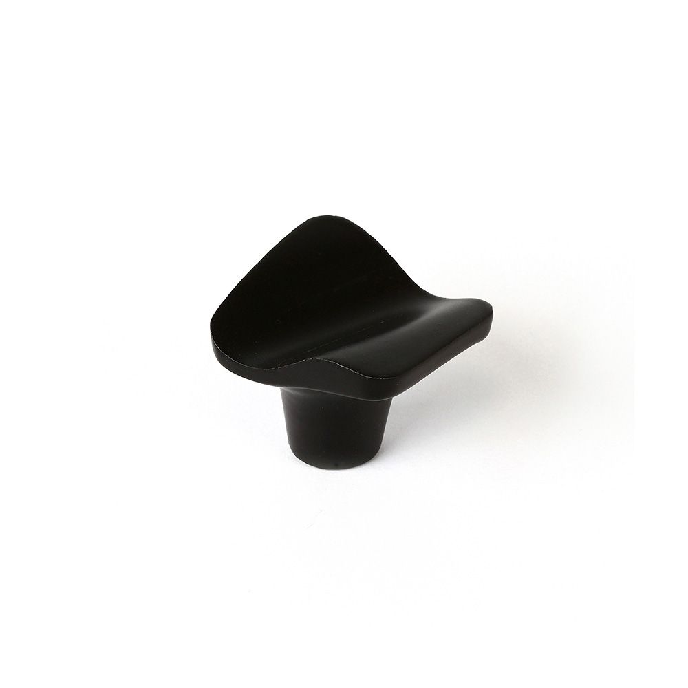 POMO PARA MUEBLE, MODELO 749, DE ZAMAK CON ACABADO NEGRO MATE, 32 x 31 mm, BLISTER 4 uds