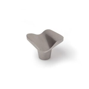 POMO PARA MUEBLE, MODELO 749, DE ZAMAK CON ACABADO NÍQUEL SATINADO, 32 x 31 mm, BLISTER 4 uds