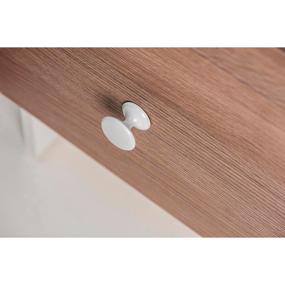 POMO PARA MUEBLE, MODELO 756, DE ZAMAK CON ACABADO BLANCO, Ø33 mm, BLISTER 4 uds - Imagen 4