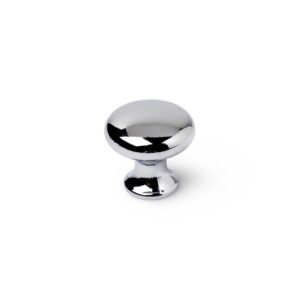 POMO PARA MUEBLE, MODELO 760, DE ZAMAK CON ACABADO CROMO BRILLO, Ø25 mm, BLISTER 4 uds