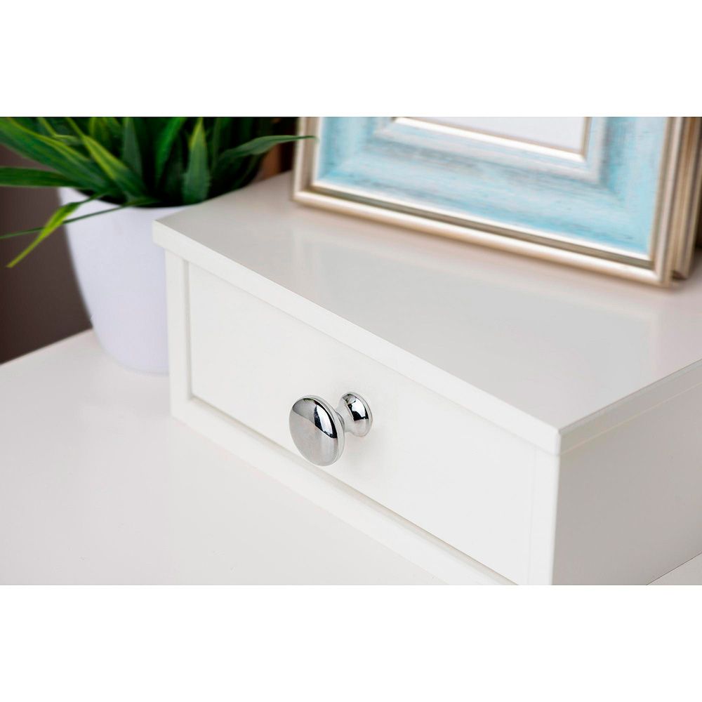 POMO PARA MUEBLE, MODELO 760, DE ZAMAK CON ACABADO CROMO BRILLO, Ø25 mm, BLISTER 4 uds - Imagen 3