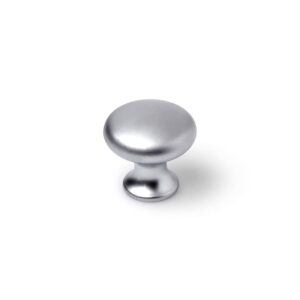 POMO PARA MUEBLE, MODELO 760, DE ZAMAK CON ACABADO CROMO MATE, Ø25 mm, BLISTER 4 uds