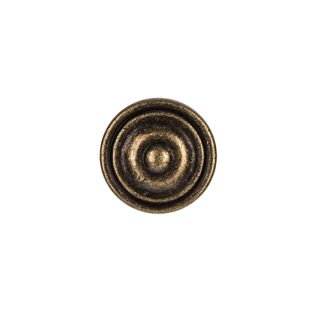 POMO PARA MUEBLE, MODELO 3110, DE ZAMAK CON ACABADO CUERO VIEJO, Ø35 mm, BLISTER 4 uds - Imagen 2
