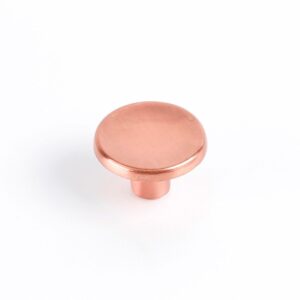 POMO PARA MUEBLE, MODELO 774, DE ZAMAK CON ACABADO ORO ROSSO MATE, Ø35 mm, BLISTER 2 uds