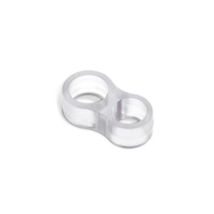 TOPE PARA MANILLA DE PUERTA, DE PLÁSTICO FLEXIBLE CON ACABADO TRANSPARENTE, 2 uds, BLISTER