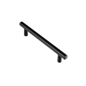 TIRADOR DE MUEBLE TIPO ASA, MODELO 891H, DE ACERO INOXIDABLE CON ACABADO NEGRO MATE, 128 mm, BLÍSTER 4 uds